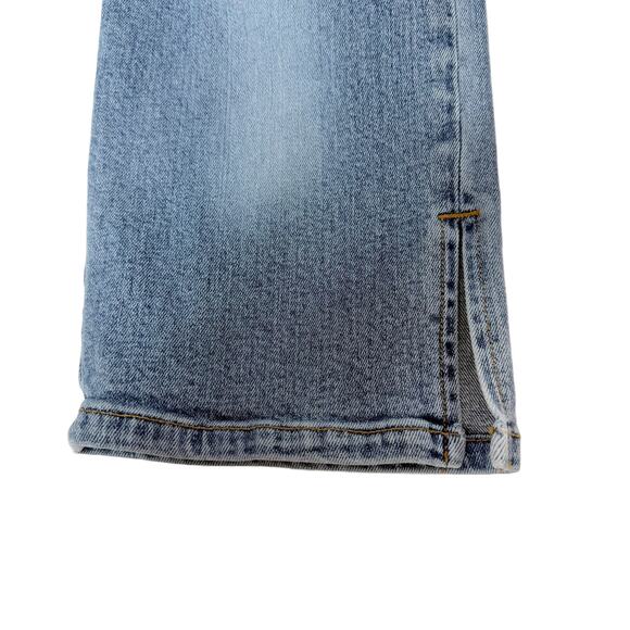 Vtg 90s/Y2K Guess U.S.A. High Rise Crop Ankle Slit Jeans sz 28 - Picture 8 of 15